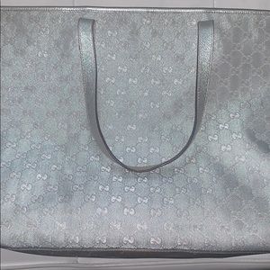 Silver Gucci Tote